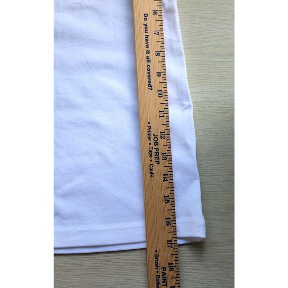 TOP/BLOUSE-WHITE STAG-White-Long Sleeves-Basic Style-Cotton - Size LG (12-14) - Picture 9 of 10